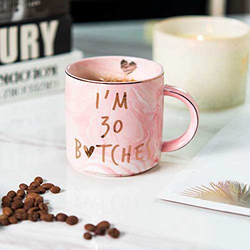 I'm 30 - Funny 30Th Birthday Gifts For Women - Best Turning Thirty Year Old Birthday Gifts Ideas For Women, Wife, Mom, Daughter, Sister, Aunt, Best Friends, Bff, Coworkers, Her - Ceramic Coffee Cup #TOP6
