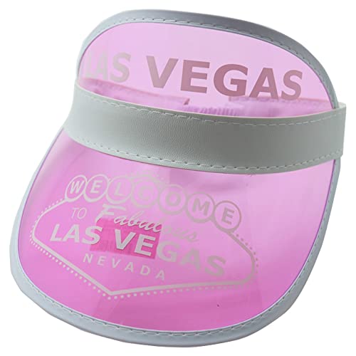 Las Vegas Pink Dealer Visor One Size Fits Most - Expandable Headband, 5 1/8