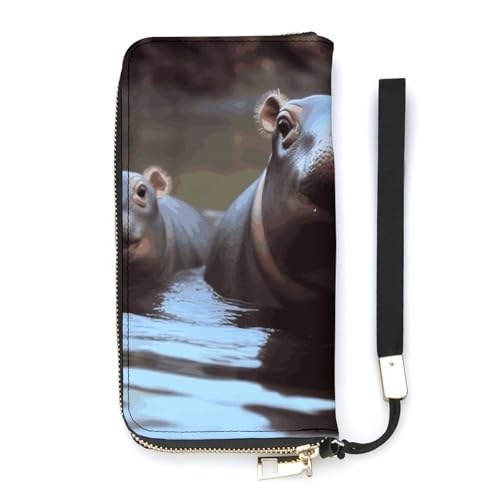 Portefeuille minimaliste 20x10.5cm Baby Hippos, la solution contre les poches encombrées