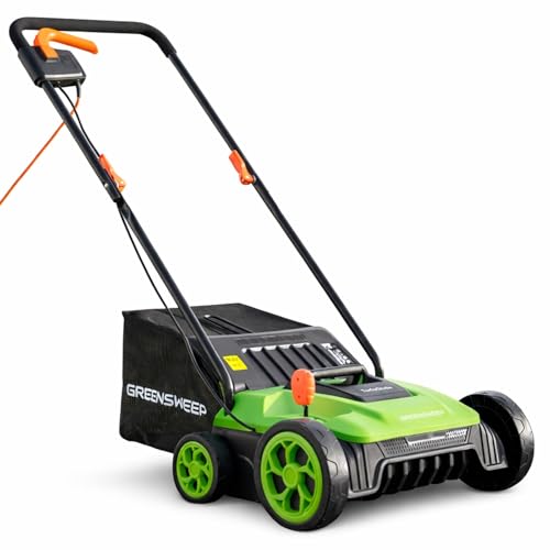 GreenSweep TurfoGlide | Artificial Grass Electric Turf Sweeper, 320mm...