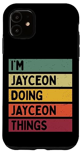 iPhone XR I'm Jayceon Doing Jayceon Things Funny Personalized Quote Case