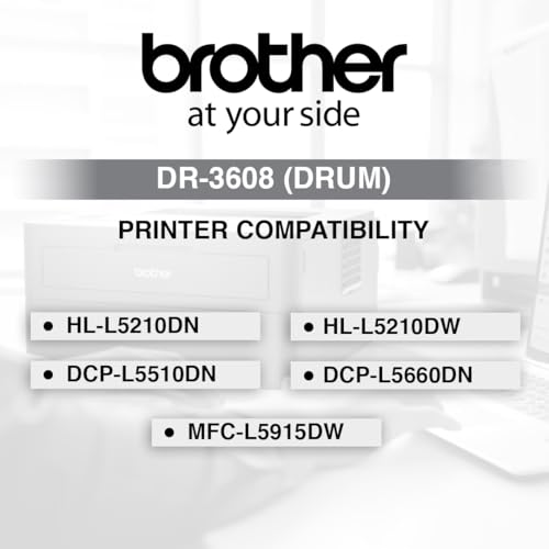 Image of Brother Drum DR-3608 Has 45000 Pages Yield Compatible with HL-L5210DN HL-L5210DW DCP-L5510DN DCP-L5660DN MFC-L5915DW