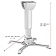 celexon universal Beamer-Decken-Halterung Multicel 3040Pro weiß | neigbarer, schwenkbarer & höhenverstellbarer Projektor-Halter mit 30 cm - 40 cm Deckenabstand inkl. Kabelführung |Tragkraft max. 15Kg
