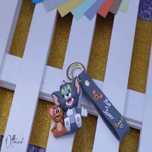 Image of OTTAVO Cute Cartoon 3D Silicone High -Quality PVC Material Keychain, Suitable for Boys and Girls - Pack of 1.