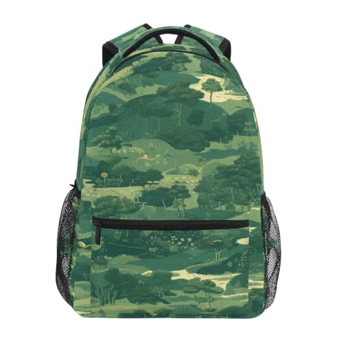 Sac à dos ecole paysages naturels contre le mal de dos enfant
