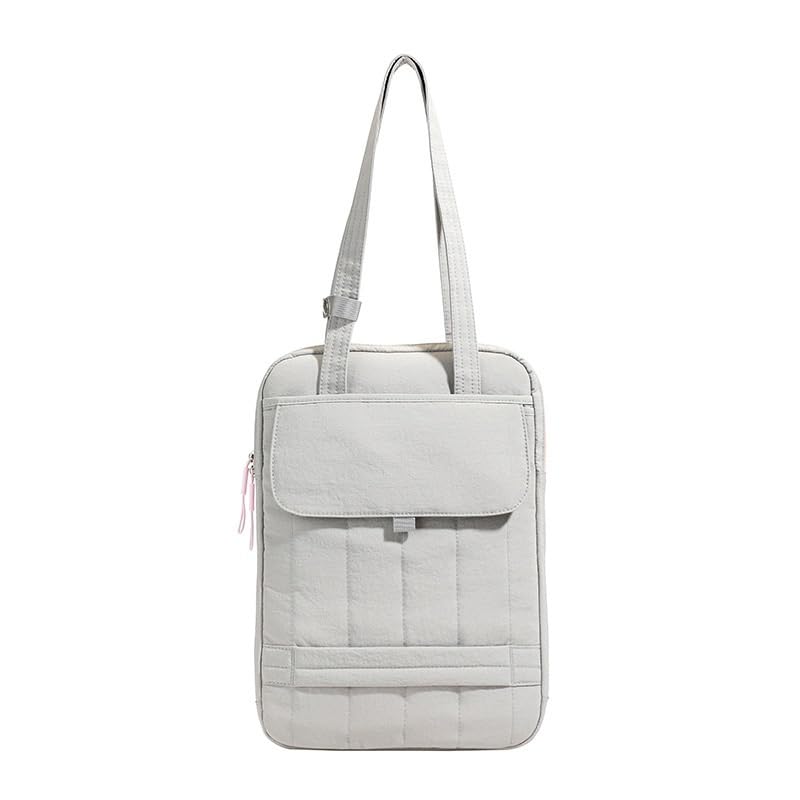 Messenger Bags - Bolsa de hombro para portátil de 15.6 pulgadas, funda vertical hinchada para portátil con asa acolchada