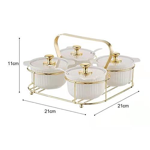 Generic Conjunto de caixa de tempero, com bandeja de recipientes de especiarias conjunto de recipien
