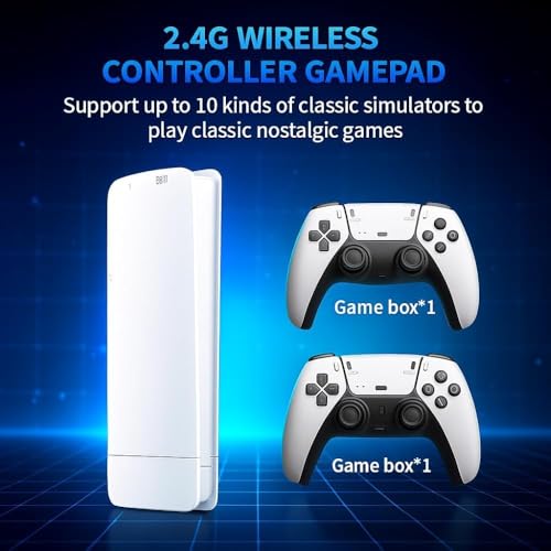 Image of M15 RetroX Wireless Game Console, 2.4G, 24000 Games, Dual Controllers, HDMI TV Output, 128GB TF Support, Plug & Play, for Kids & Adults