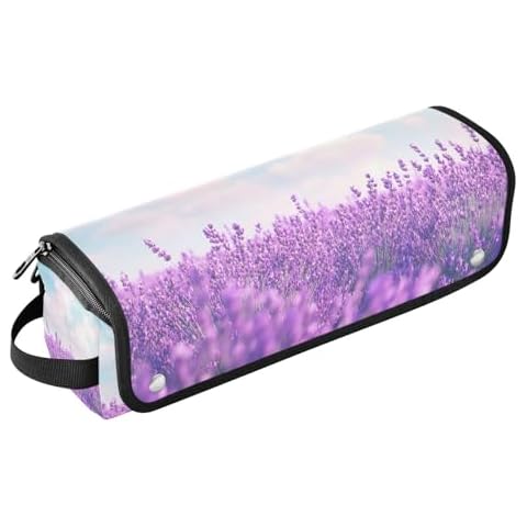 Zhirexin Lavender Garden Hair Tools Travel Bag and Heat Resistant Mat,Hair Tools Organizer Bags for Flat Irons, Straighteners, Curling Iron, and Haircare Accessories Cover