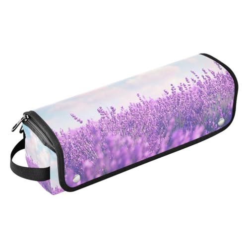 Bolso de viaje y tapete resistente al calor Lavender Garden para herramientas de cabello, organizador para planchas, rizadores y accesorios de cuidado capilar