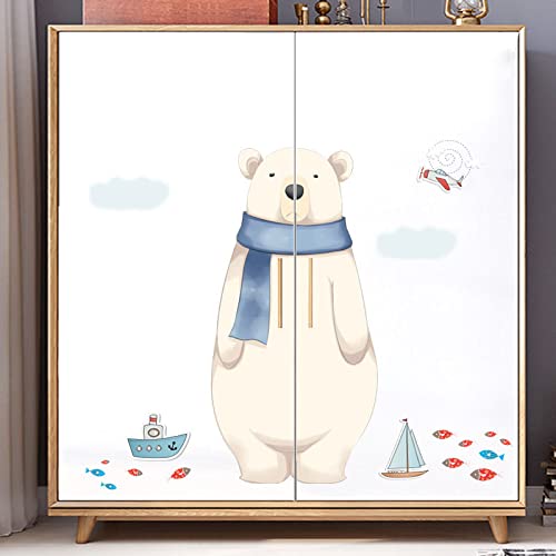 Vinilos decorativos de oso polar náutico Achang para habitaciones infantiles miniatura 4
