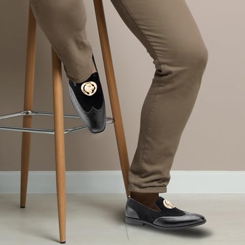 Image of JITAI Men's Fashion Loafers Wedding Shoes Loafers for Men Party Shoes