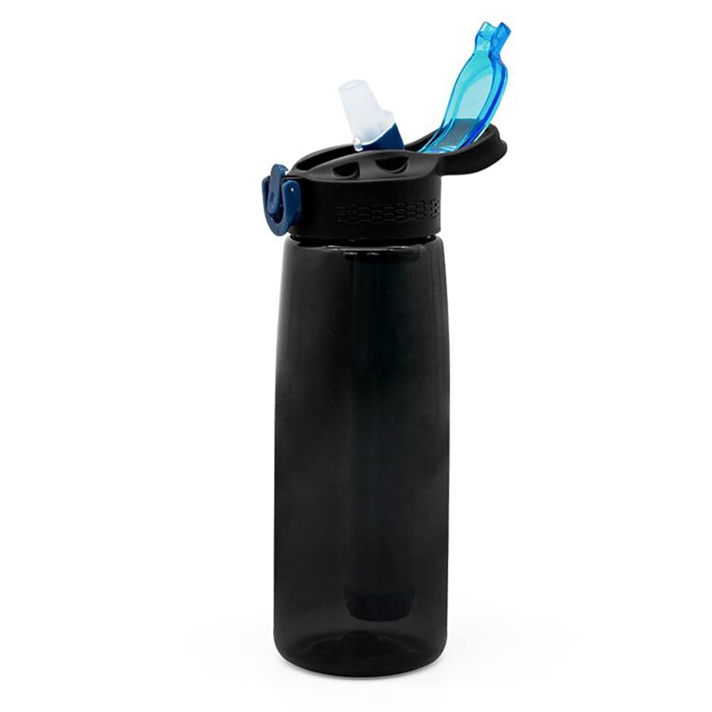 LYEAALarge Capacity Water Bottle with Filter, Kettle 650ml Leak-Proof Shaker Bottle with Straw Outdoor Fitness Running Gym Training Sports Bottles for Hiking Camping Jungle Adventure