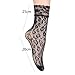 Lace Ankle Socks for Women Cute Elegent Sheer Mesh Fishnet Thin Nylon Crew Socks Sexy Fashion(D, One Size)