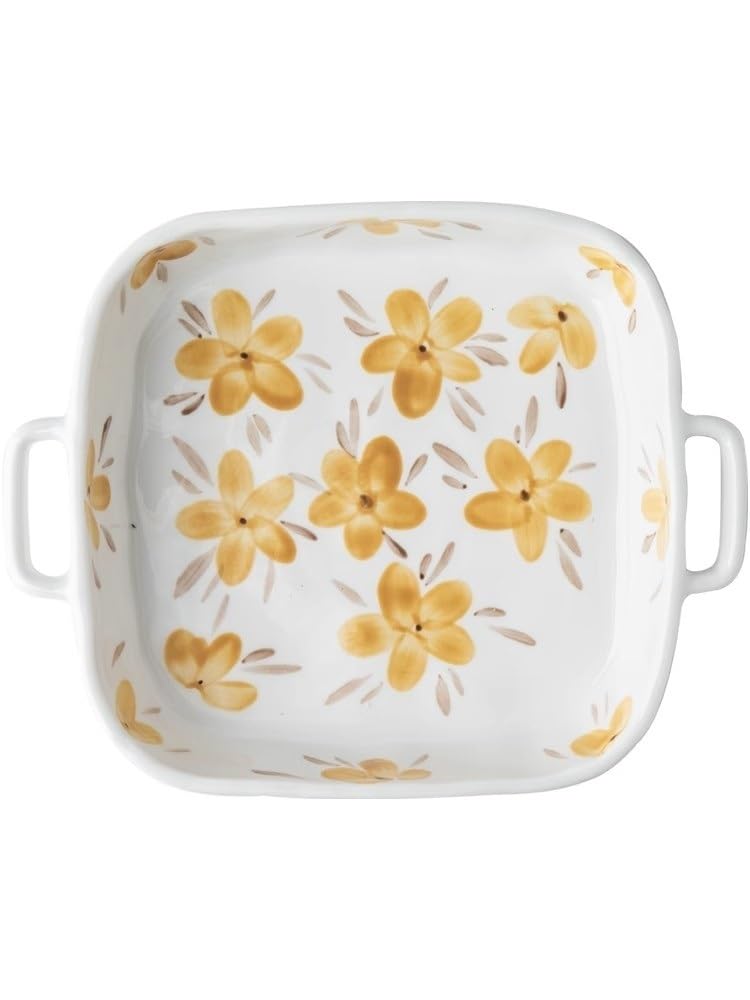 Bol de cuisson carré créatif à double oreille Pain