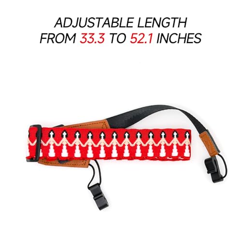 Image of Adjustable Ukulele Strap, No-Drill Ukulele Straps Adult Size, Easy to Use with Double J Hooks, Ukulele Accessories