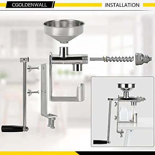 Manuelle Ölpresse Maschine Haushalt Öl Extraktor Erdnüsse Samen Öl Pressmaschine Expeller Öl Extraktor Maschine HY-03 - 4