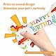 Anseom 2 Stück Hund Geburtstag Spielzeug Set, Dauerhaft Hunde Geburtstags Plüschtier Hundetorte Geburtstag für Hunde Weich und Bequem Quietschend Geburtstagsgeschenke
