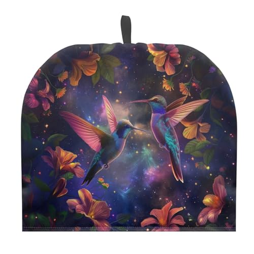 Drnuikhe Tea Cozy Tea Pot Starry Night Hummingbird Cosy Insulating Tea Kettle Quilt Breakfast Warmer Thick Wadding Teapot Warmer Tea Cozy Reusable Dustproof Durable Tea Kettle Quilt, Easy to Wash