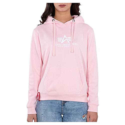 Alpha Industries New Basic Hoody Wmn Kapuzensweat für Damen Pastel Pink
