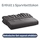 Spannbettlaken 180x200 cm – 40 cm Steghöhe – Aus gebürsteter Polyester-Mikrofaser – Spannbetttuch geeignet für Boxspringbetten – Passt auf Matratzen bis zu 40 cm – OEKO-TEX Zertifiziert, Dunkelgrau