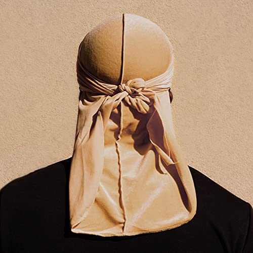 Leaduway 6Pcs Velvet Durag With 1 Wave Cap For 360 Waves Doo Rag(Mist Pink, Grey, Oriental Blue, Bronze, White, Black) #TOP4