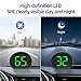 Yaouzicn Automotive Heads Up Flat View Display, GPS Heads Up Display Speedometer, Green Digital Speed Display Electronic Screen, Display Speed MPH