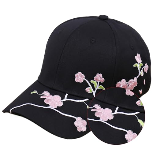 Gorra bordada con flores para mujer miniatura 6