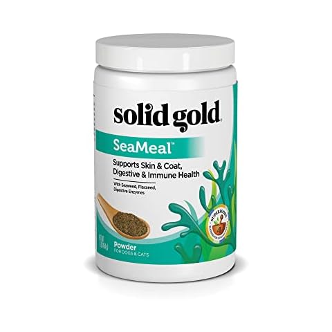 Solid Gold Dog & Cat Vitamin Supplements - Kelp Powder, Omega 3, Vitamins, Digestive Enzymes, Immune Support - 1 LB Cover