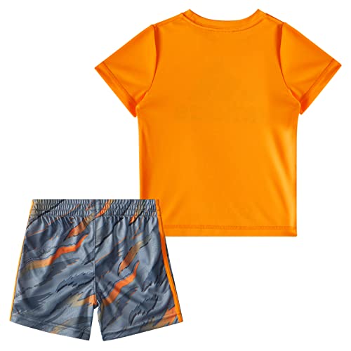 Adidas Boys' Baby 2 Piece Tiger Camo Short Set, Orange Rush, 3 Months #TOP1