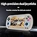 RG40XX H Retro Handheld Game Console RG40XXH Portable Gaming Console with 4'' IPS Screen Linux System Built-in 64G TF Card Preloaded Games 5000+ RG40XX H Supports 5G WiFi Bluetooth 4.2 Grey