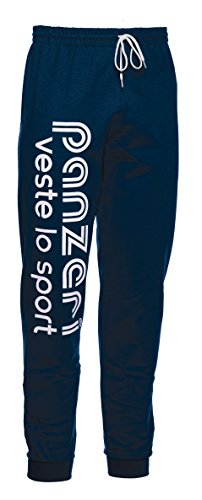 PANZERI - Uni t Navy/BLC Pant Slim - Pantalon de survêtement - Bleu - Taille L Cover