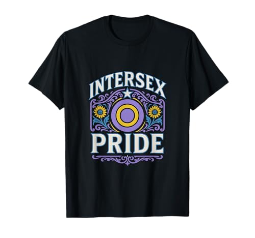 Intersex Pride Born Perfect Yellow Circle LGBTQ+ T-Shirt