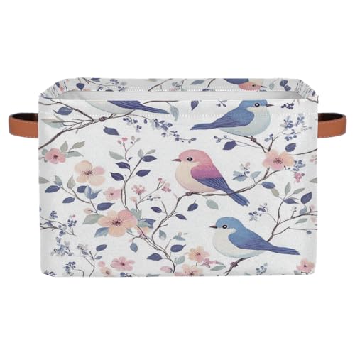 Mexpekil Boîte de rangement pliable avec poignées, cubes de rangement pliables en tissu pour étagères, armoire, commodes, jouets et vêtements, (flux...