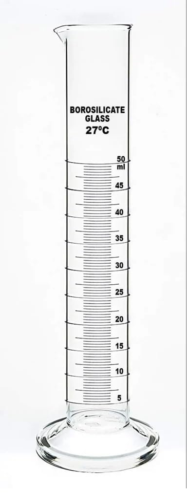 RG - Borosilicate Glass Laboratory Measuring Cylinder (1, 50 ml.)