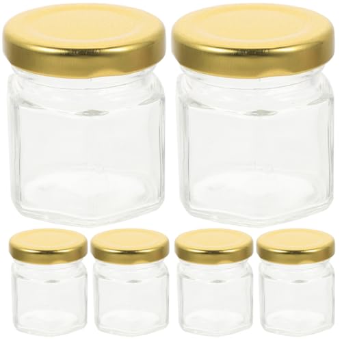 Yardwe 6 Tarros Diseño Fácil de Abrir y Transportar para y Hexagonales de con Tapa para Caseras y Cocina