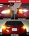 LASFIT 7440 LED Bulb Anti Hyper Flash Canbus 7443 Front or Rear Turn Signal Light 7444na 7441 7444 7440NA W21W WY21W Bulbs No Load Resistor Need, Upgraded Amber (Pack of 2)