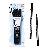 SAKURA 50319 3-Piece Pigma Blister Card Calligrapher Pen Set, Black
