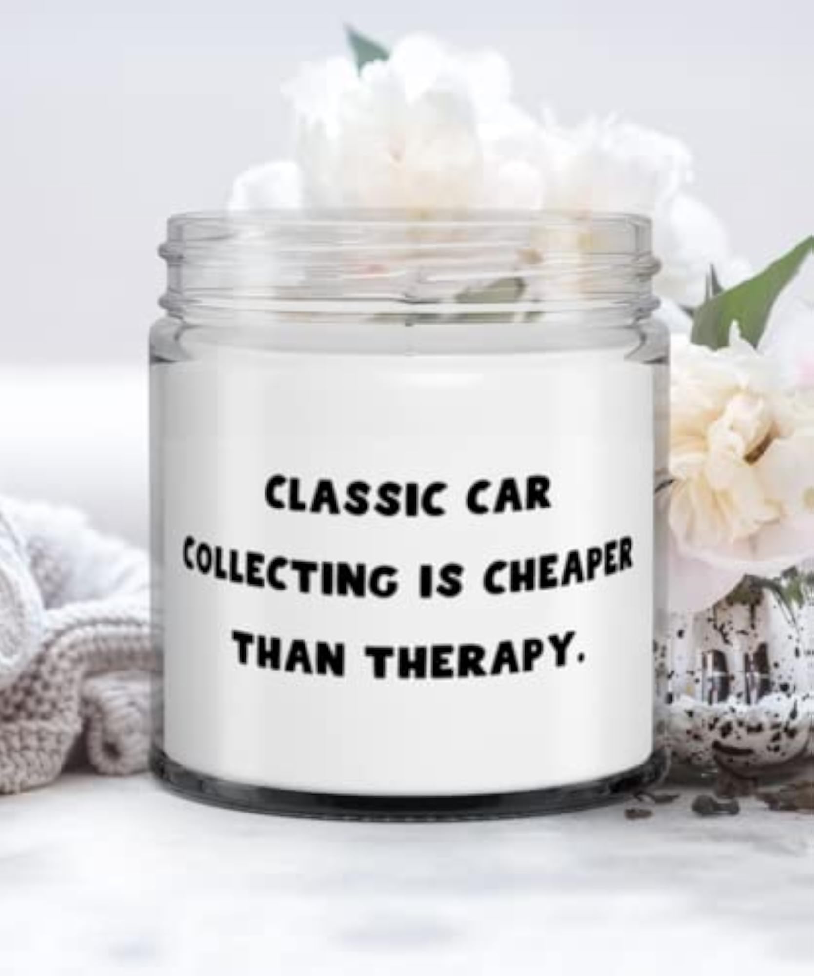 Classic Car Collecting Candle, Fun Gift