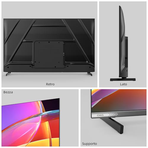 Chiq L43QST 43 Pollici (109Cm) Tv Qled Pro Smart Google Full Hd Tv - Design Metallo Senza Cornice, 90% DCI-P3, HDR10, Dolby Audio, Controllo Vocale - 14