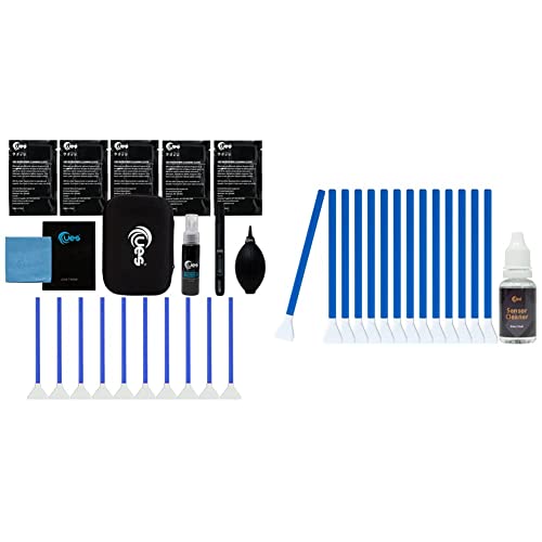 Ues Dslr Camera Sensor And Lens Cleaning Travel Kit & Apsc-16 Dslr Or Slr Digital Camera Sensor Cleaning Swabs For Aps-C Type Sensors (14 Swabs And 15Ml Sensor Cleaner) #TOP4