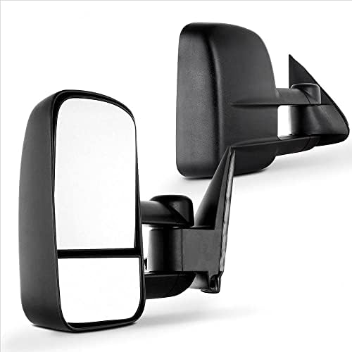 SCITOO Towing Mirrors Fit for Chevy for GMC Exterior Mirrors Fit for 1999-2007 for Chevy/for GMC Silverado/Sierra 1500 2500HD 3500HD with Convex Glass Manual Controlling Telescoping Features