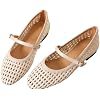 WENJIAZHIZHI Womens Square Toe Mules Backless Sandals Elegant Ballet Flat Shoes Breathable Walking Slip-On Loafers