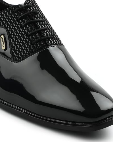 Image of Liberty Fortune A998-07 Formal Lacing Oxford Shoes for Men with TPR Sole | PU Outsole | Comfortable & Lightweight | Cushioned Footbed | Durable & Trendy Design