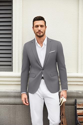 Image of COOFANDY Mens Casual Blazer Suit Jackets One Button Sport Coats Lightweight Business Sports Jackets