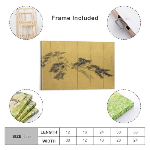 Impression toile Yosa Buson déco murale chambre zen portable