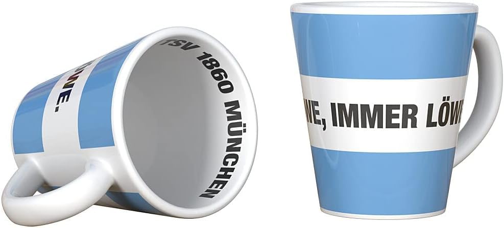 TSV 1860 München Coffee Mug with "Einmal Löwe immer Löwe" [German Language]