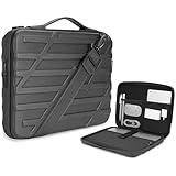 Großes Fassungsvermögen: Diese Laptoptasche verfügt nicht nur über ein gepolstertes Hauptfach, sondern auch über Klettverschlüsse, mit denen Ihr Laptop sicher gehalten wird. Außerdem hat diese Laptoptasche mehrere externe Aufbewahrungstaschen, die geeignet zum Aufbewahren von Stiften, Netzkabel, Maus, Schlüssel, Reisepass, Handys, Netzadaptern usw. sind.