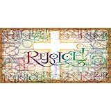 Leyiyi 20x10ft Vintage Cross Rejoice Photography Background Grunge Graffiti Stained Glass Christian Church Our Lord Backdrop Jesus Christ God Bless Baptism Baby Shower Photo Portrait Studio Prop