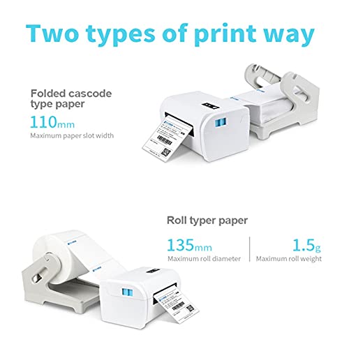 Image of Label Barcode Printer Thermal Printer Bar Code QR Code Sticker Machine 20mm-110mm 9200(USB with Bracket)